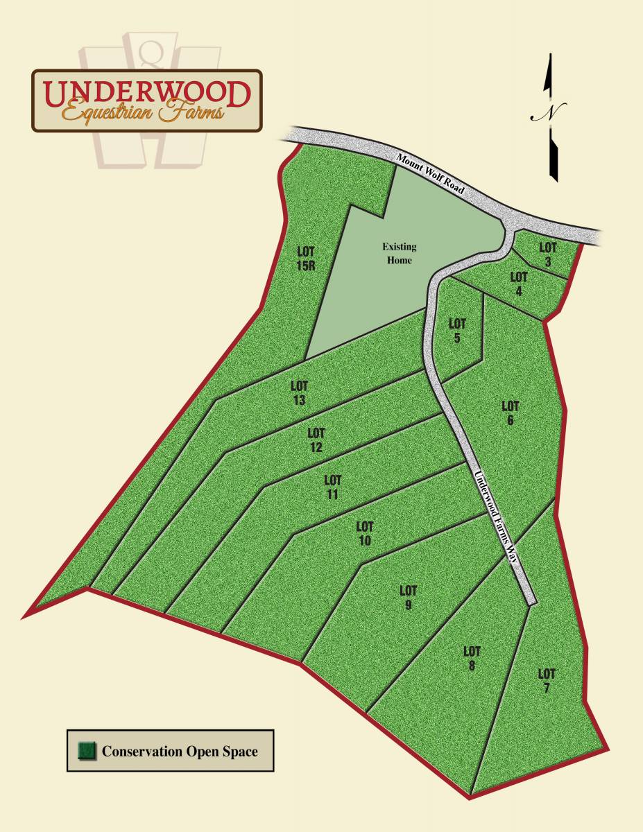 Map of Underwood Lot, new homes for sale by top home builder
